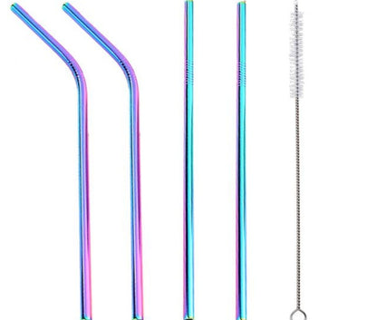 Colourful Reusable Stainless Steel Straws