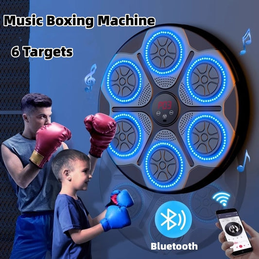 Speed Adjustable Boxing Training Machine with RGB Lights, and Bluetooth