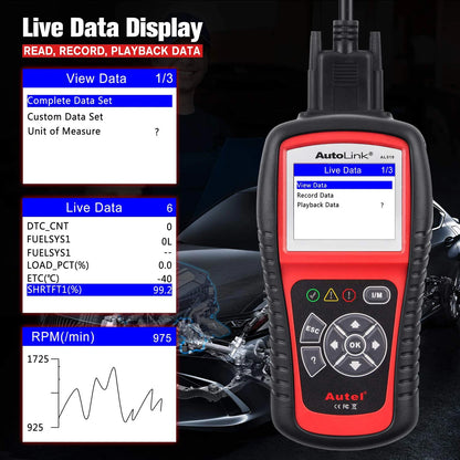 Autel AutoLink AL519 Diagnostic Tool OBD2 Scanner Code Reader