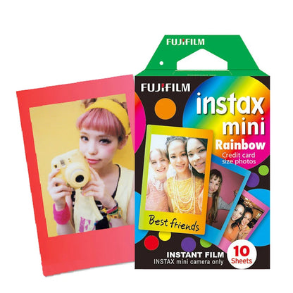Fujifilm Instax Mini Film 10-30 Sheets Rainbow Films Photo Paper For Fujifilm Instant Camera Mini 12 9 11 8 Link EVO Liplay