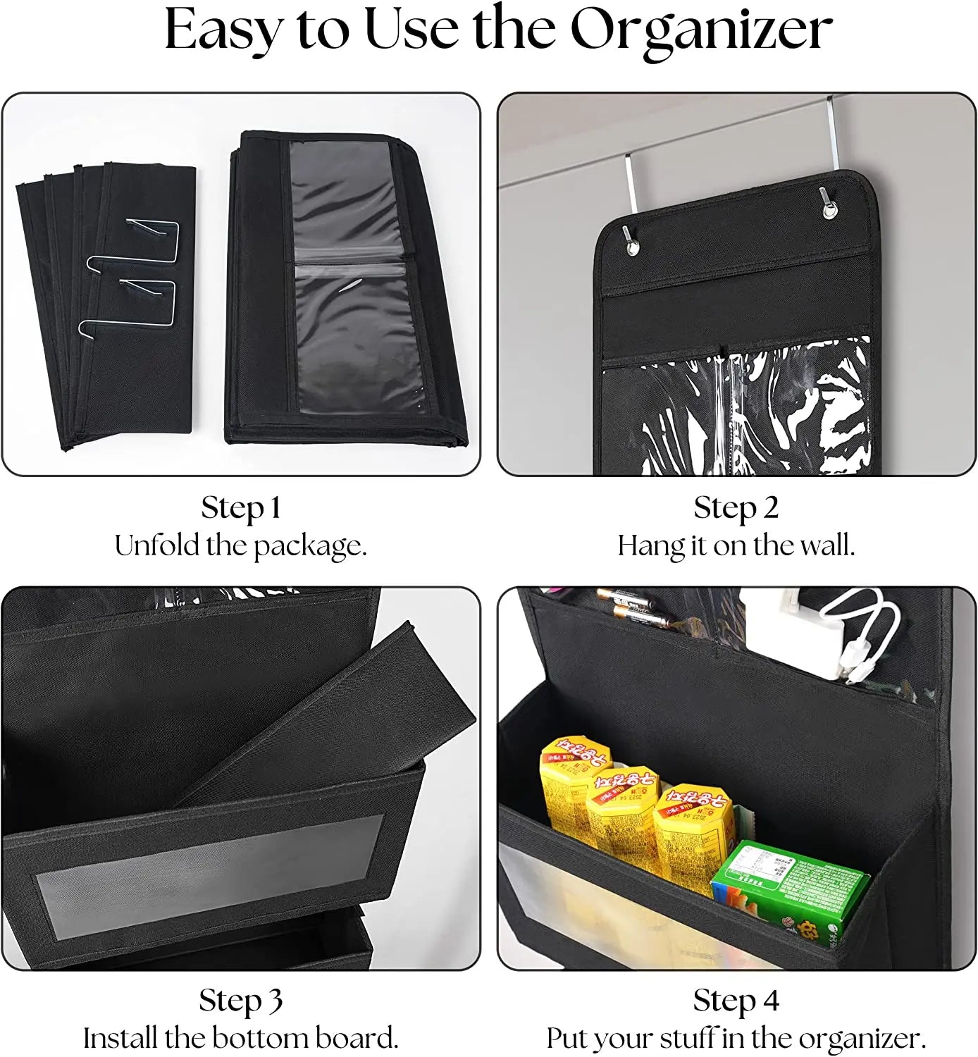 Hanging Organizer with 5 Large Capacity Pockets